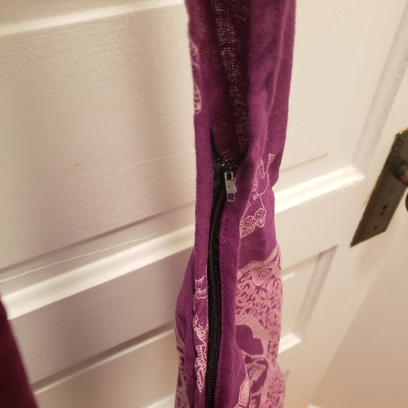 Purple Elephant shoulder bag handmade in Thailand - Picture 4 of 6